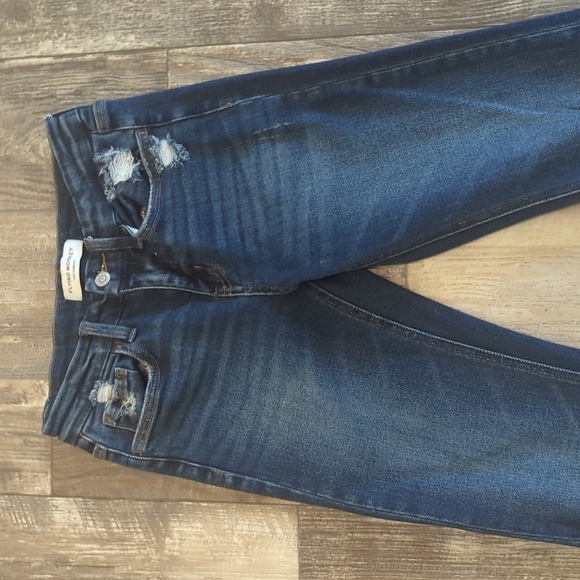 FLYING MONKEY Mid Rise Flare stretch destroyed jeans BY4668R The Buckle sz25x31L - Picture 7 of 15